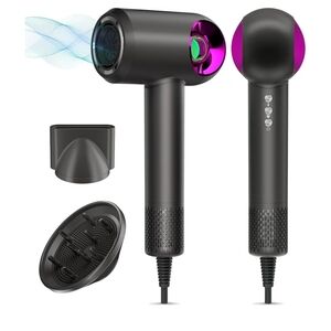 Hair Dryer, 160,000 RPM Brushless Motor, Negative Ionic Blow Dryer
